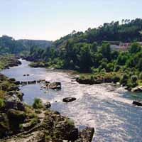 El Rio Miño a su paso por Arbo y Melgaço